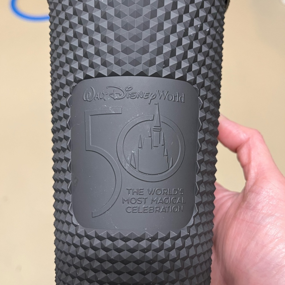 ✨Disney × Starbucks 50th anniversary matte black studded cup